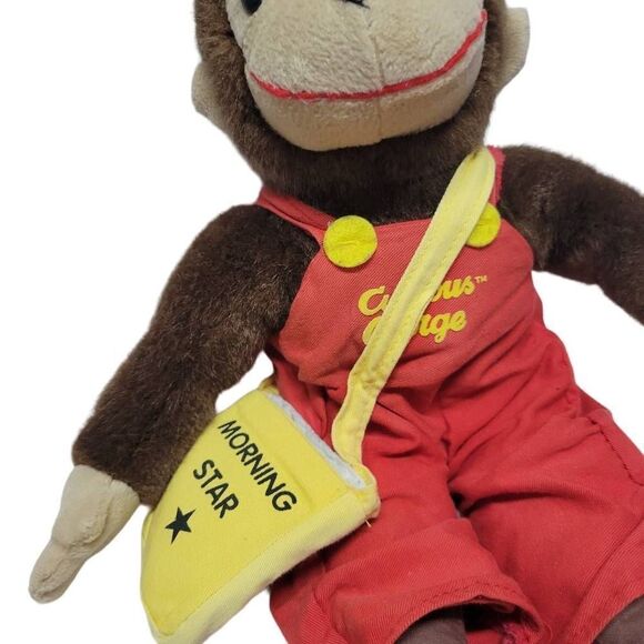 Curious George Monkey Newspaper Boy Plush Soft Toy Network 16" Stuffed - Picture 5 of 5